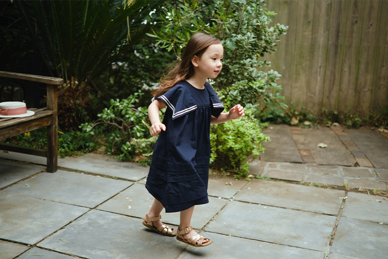 paddle dress 2 navy 90-100cm