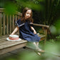 paddle dress 2 navy 90-100cm