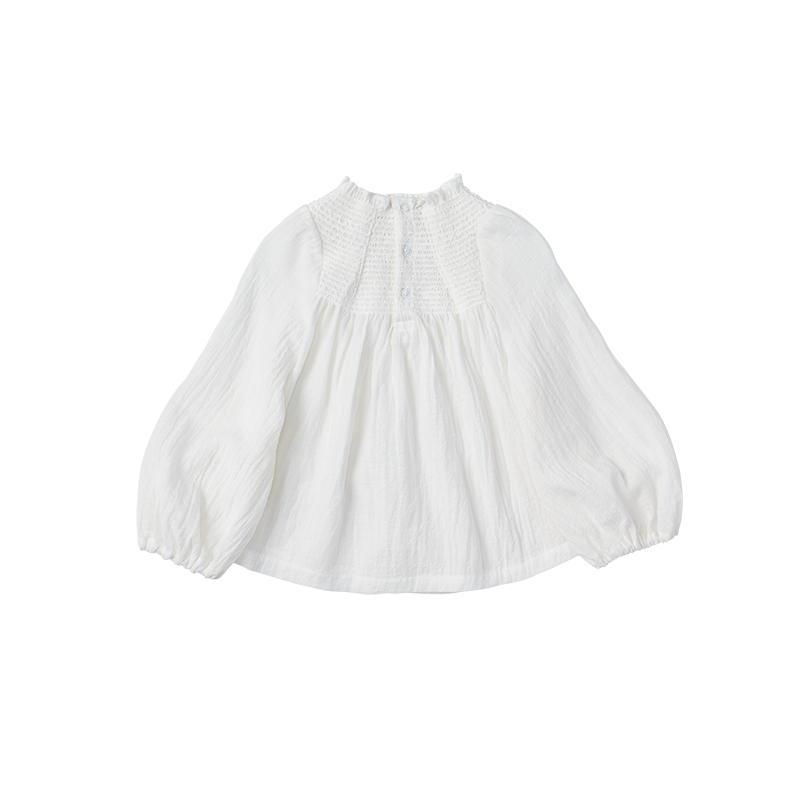 blouses 1 shirring white 70-90cm