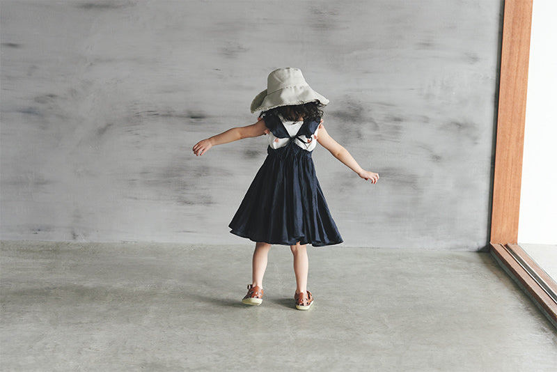 loisir sun dress 2 navy 100-120cm