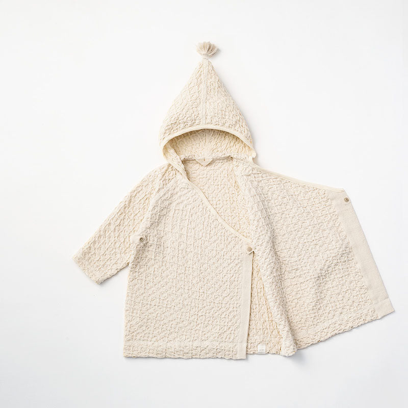 hooded bathrobe 1 ivory