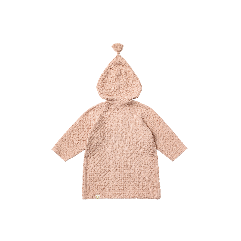 hooded bathrobe 2 apricot