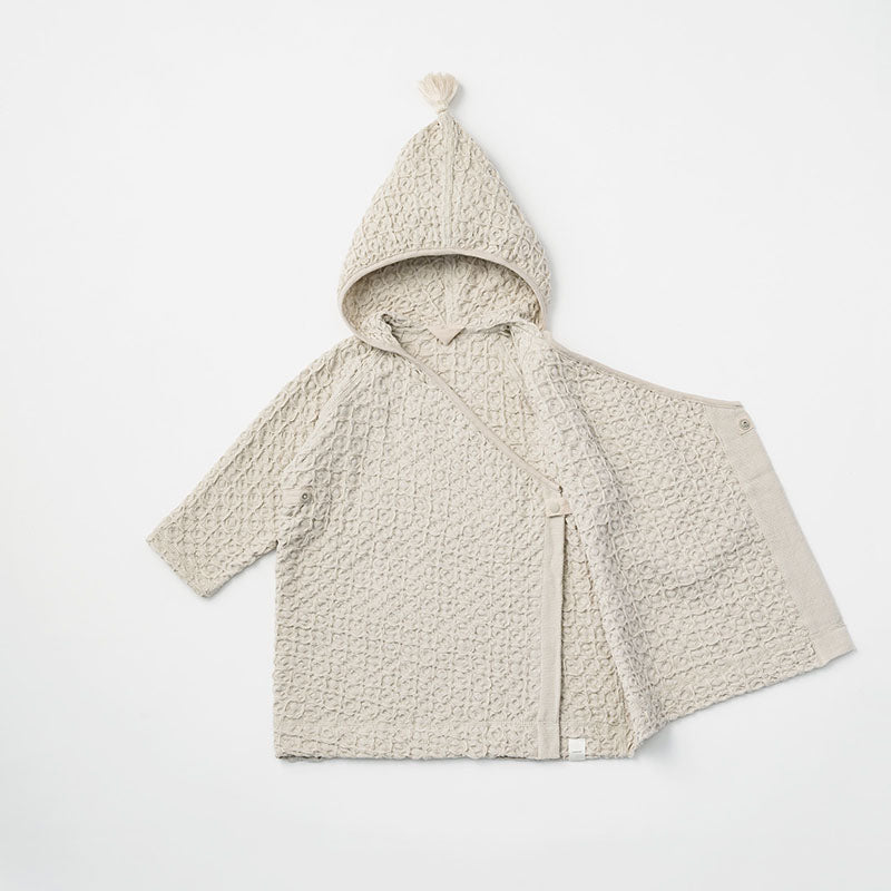 hooded bathrobe 3 ice grey