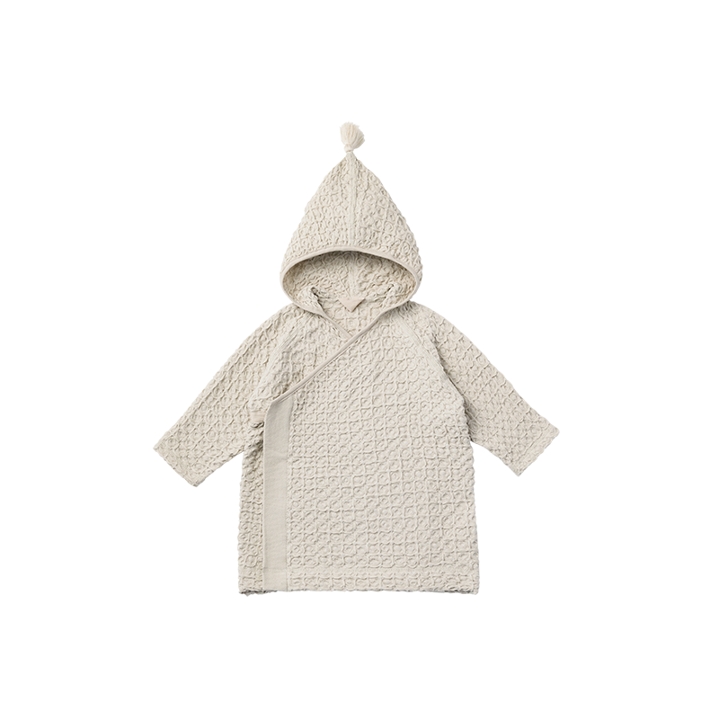 hooded bathrobe 3 ice grey